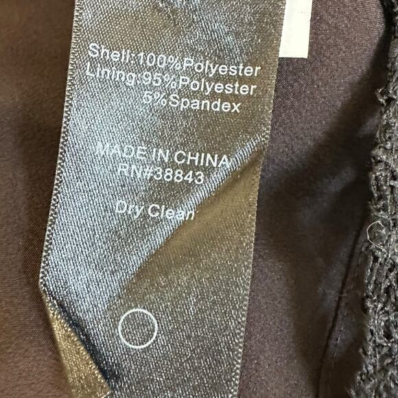 SAM EDELMAN Black Star Lace Mesh Sheath Mini Dress WOmen's Size 4 Cut Out - Picture 4 of 9